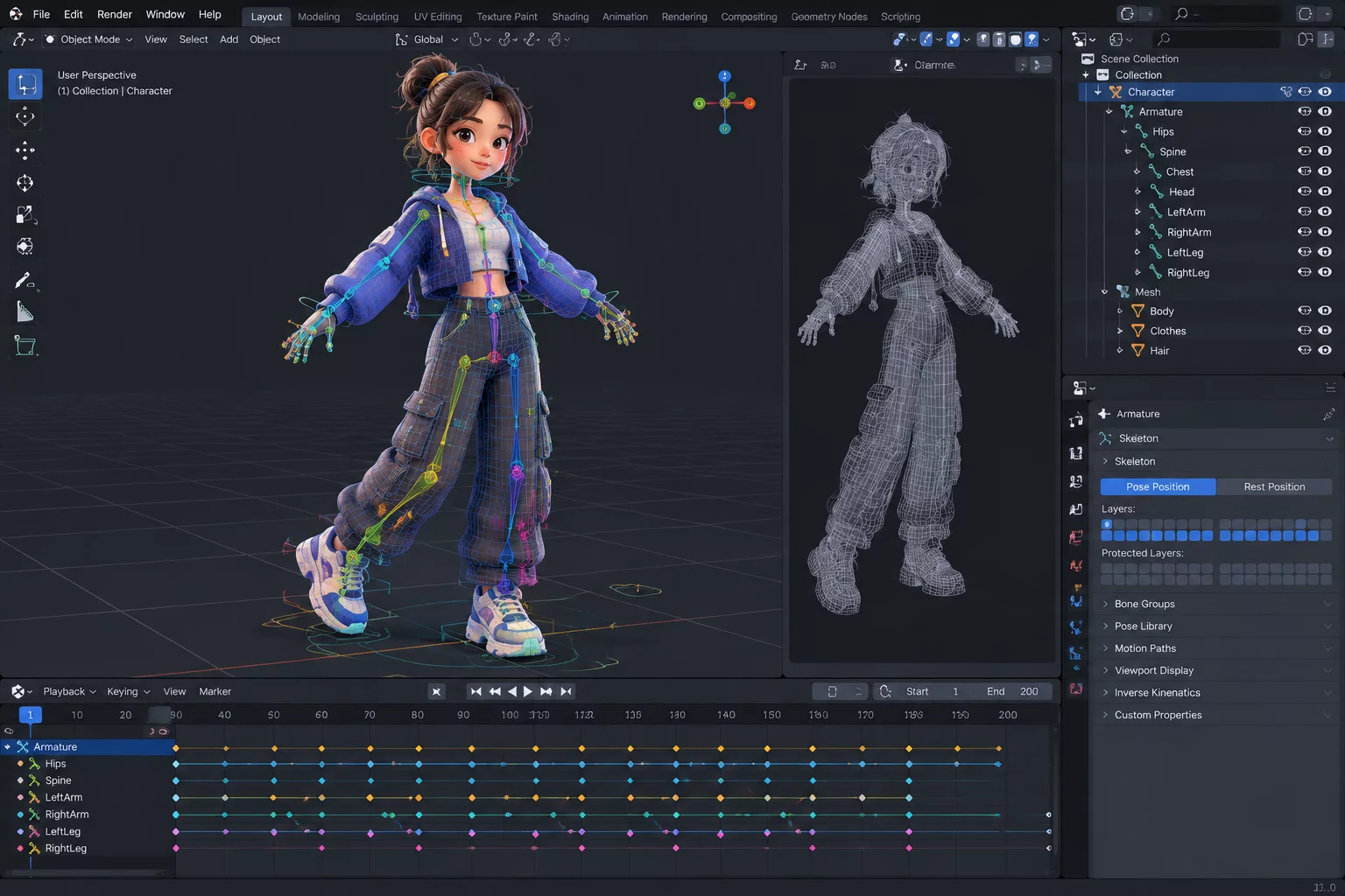 Animation and Visual Effects 3D asset preview